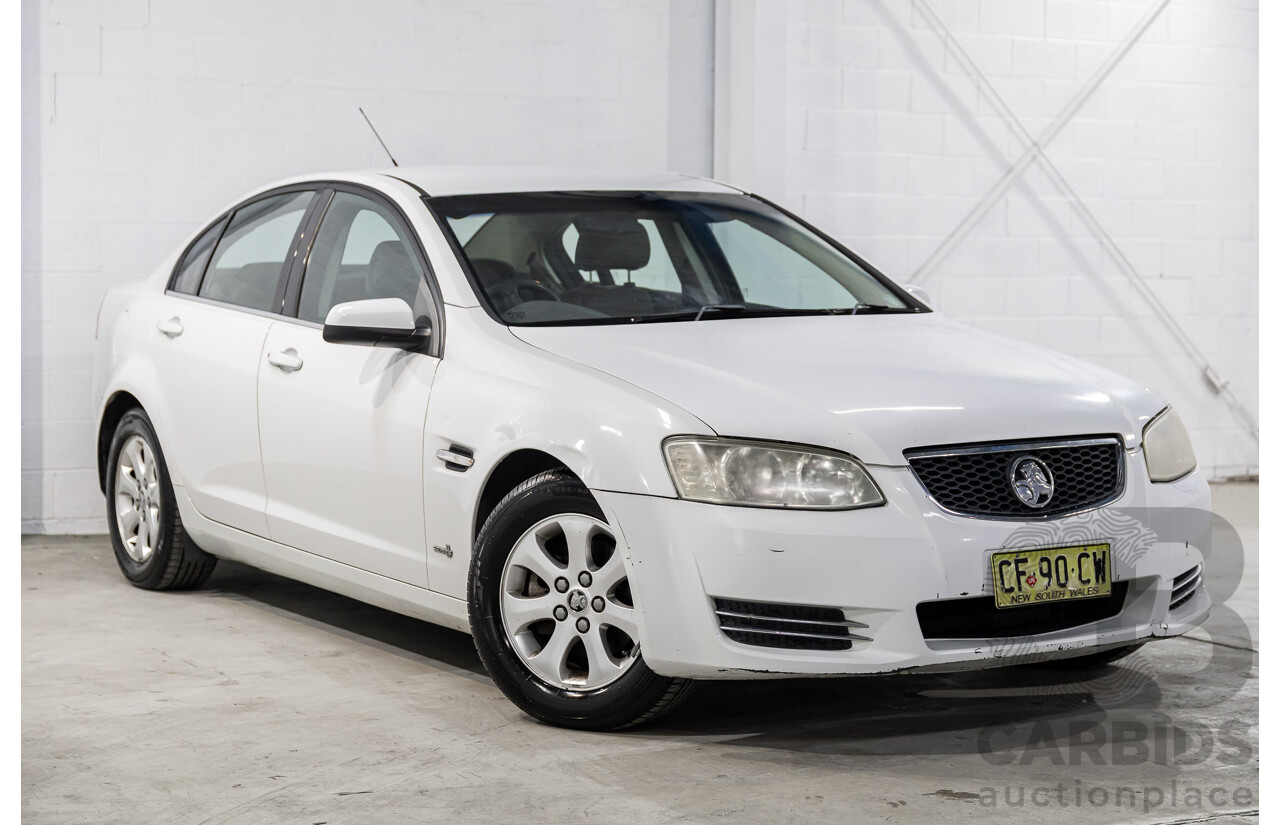 2/2013 Holden Commodore Omega (LPG) VE II MY12.5 4d Sedan Heron White V6 3.6L