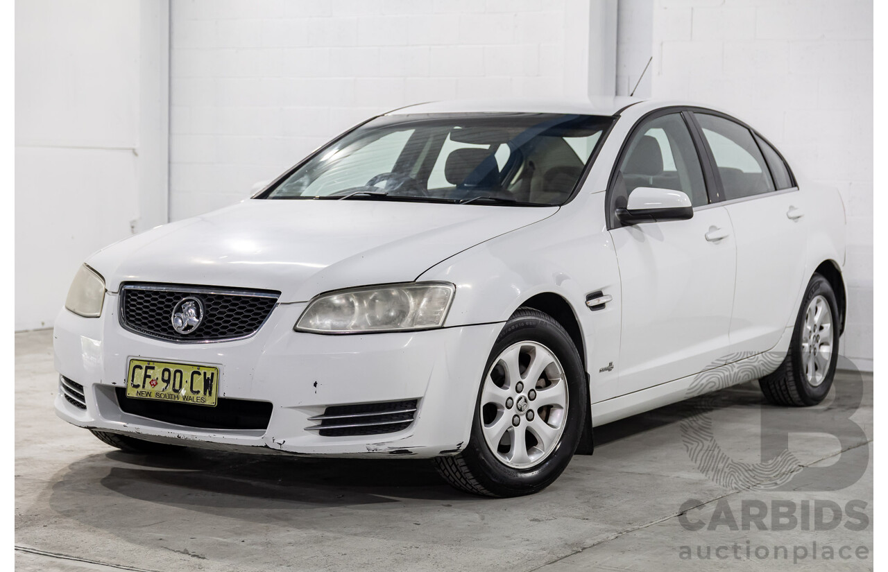 2/2013 Holden Commodore Omega (LPG) VE II MY12.5 4d Sedan Heron White V6 3.6L