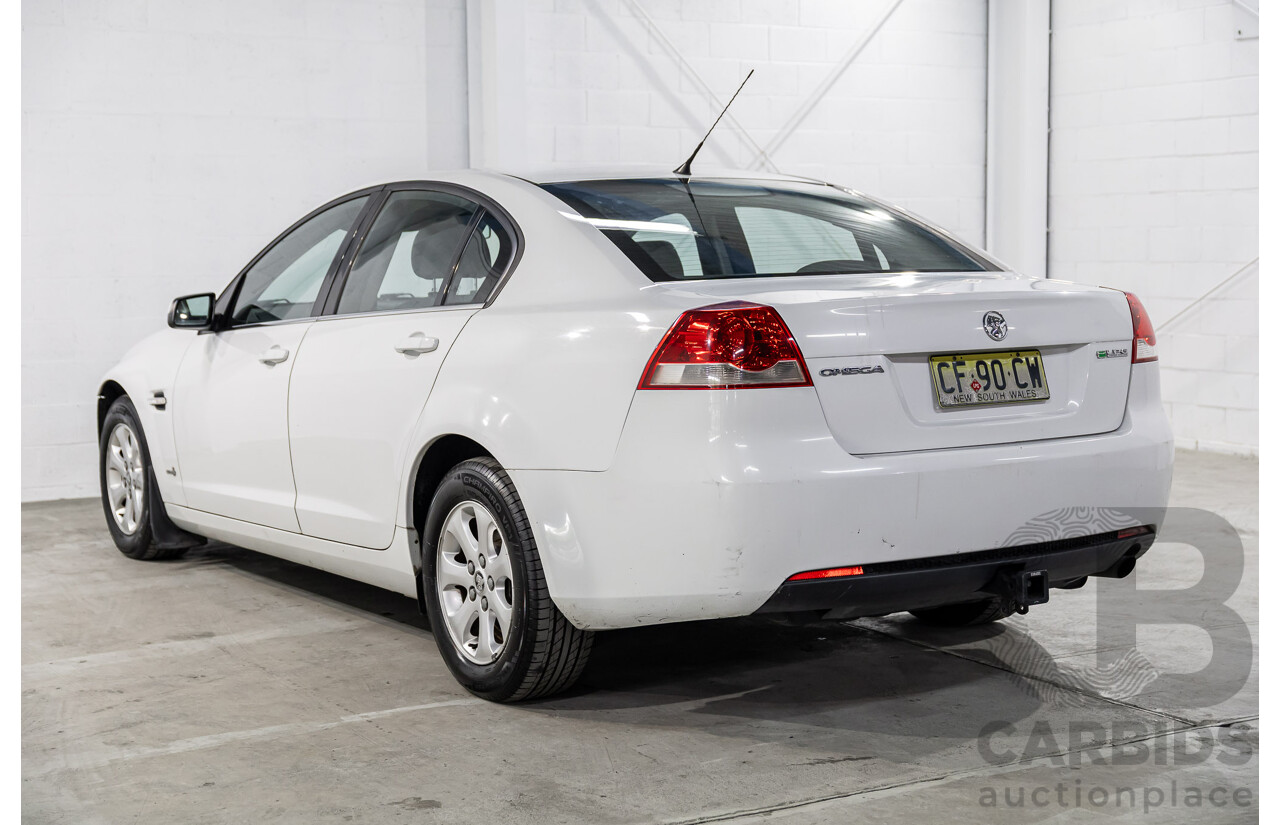 2/2013 Holden Commodore Omega (LPG) VE II MY12.5 4d Sedan Heron White V6 3.6L