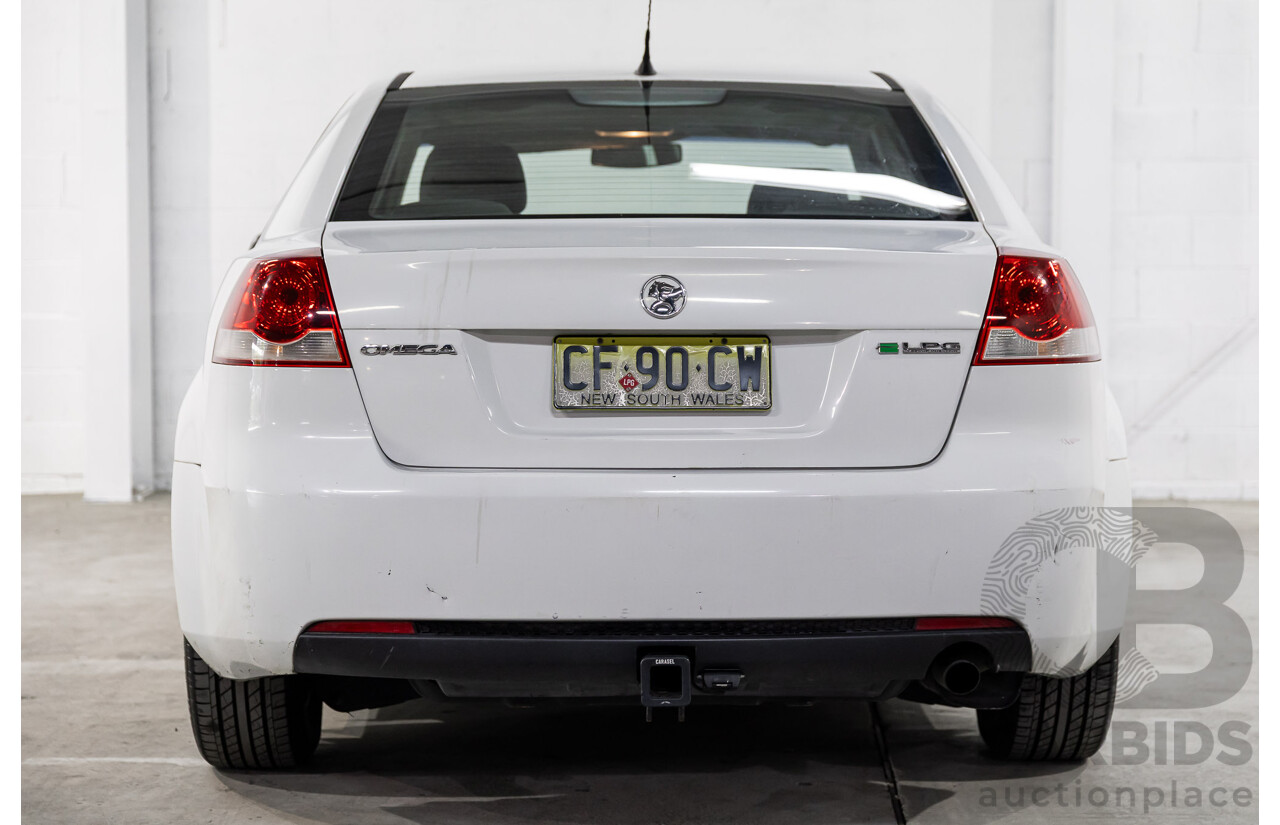 2/2013 Holden Commodore Omega (LPG) VE II MY12.5 4d Sedan Heron White V6 3.6L