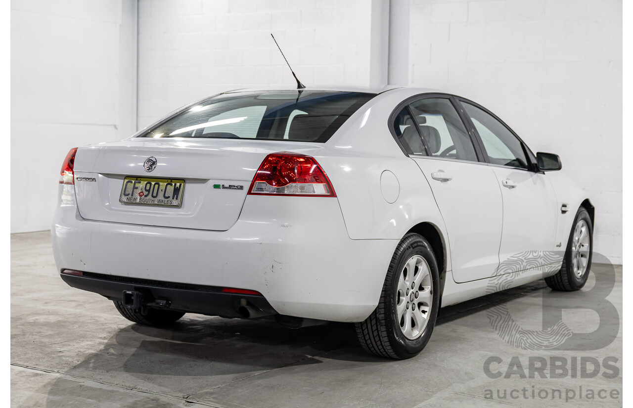 2/2013 Holden Commodore Omega (LPG) VE II MY12.5 4d Sedan Heron White V6 3.6L