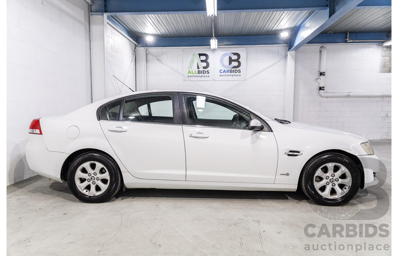 2/2013 Holden Commodore Omega (LPG) VE II MY12.5 4d Sedan Heron White V6 3.6L