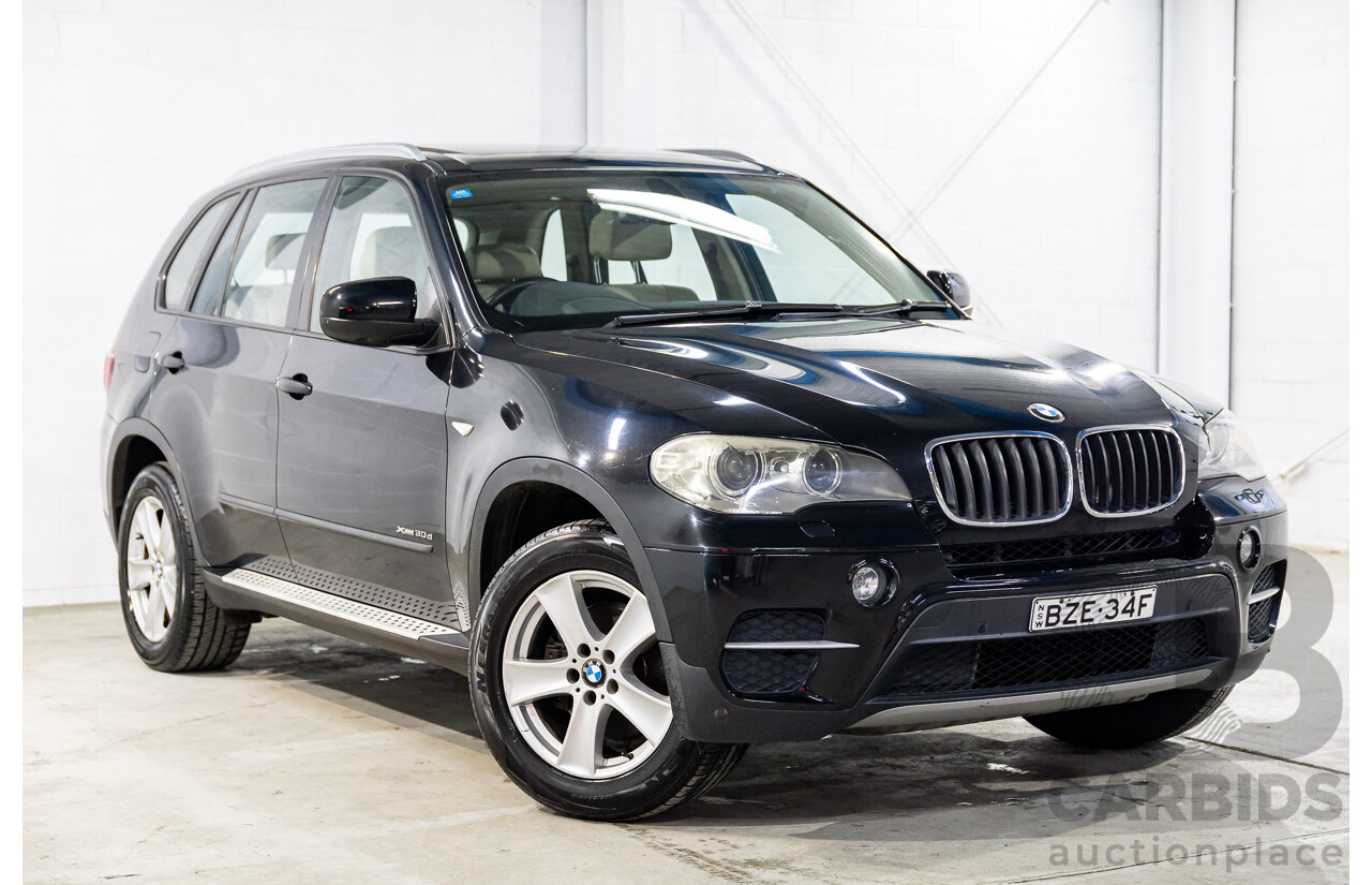 7/2011 BMW X5 Xdrive 30d E70 MY11 4d Wagon Carbon Black Metallic Turbo Diesel 3.0L