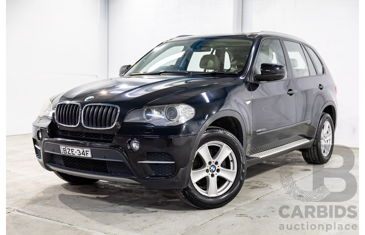 7/2011 BMW X5 Xdrive 30d E70 MY11 4d Wagon Carbon Black Metallic Turbo Diesel 3.0L