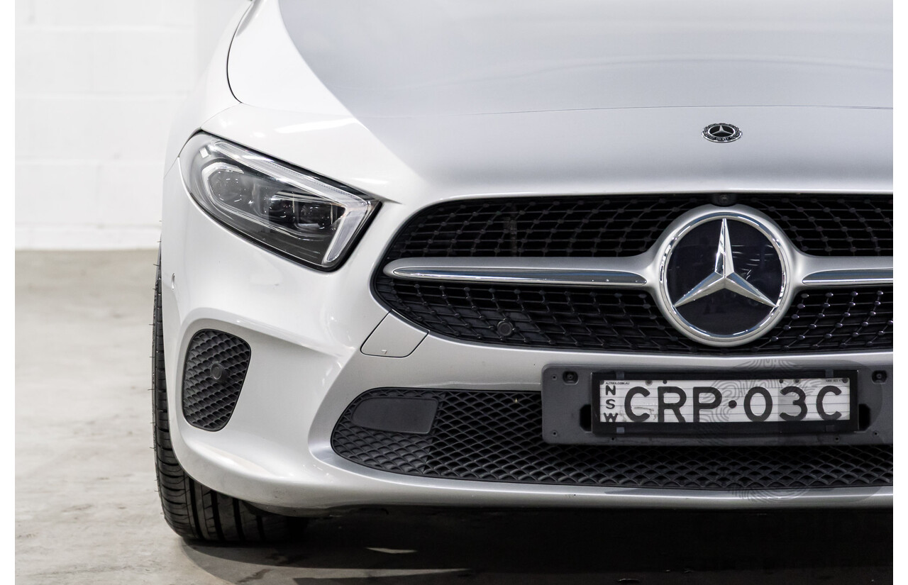 08/2018 Mercedes-Benz A200 (FWD) 177 5d Hatchback Iridium Silver Metallic Turbo 1.3L