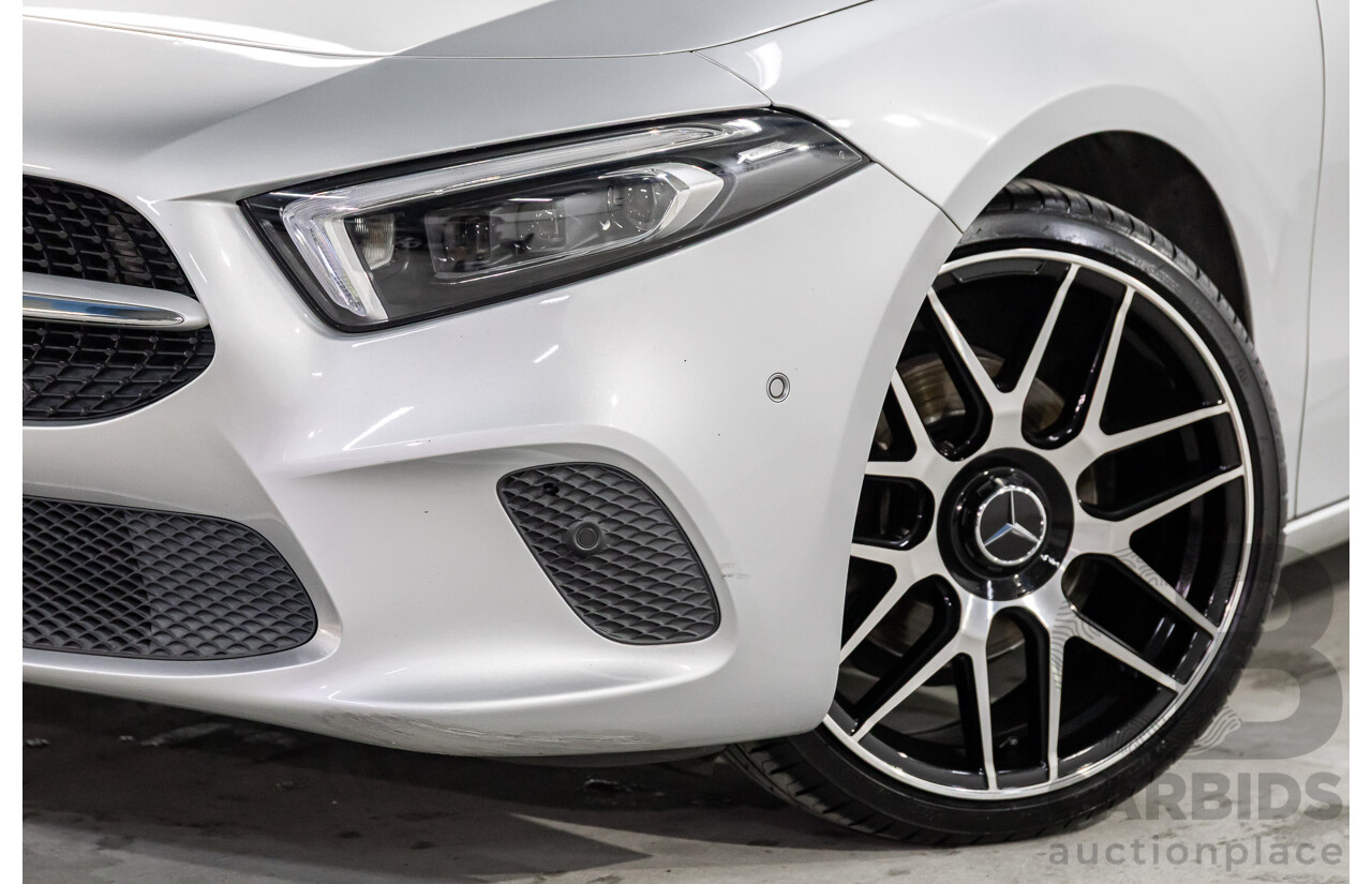 08/2018 Mercedes-Benz A200 (FWD) 177 5d Hatchback Iridium Silver Metallic Turbo 1.3L