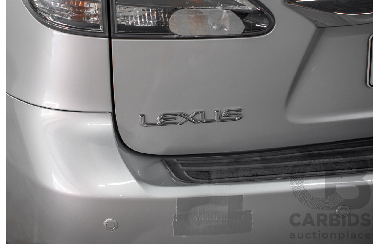 7/2012 Lexus RX450h F-Sport GYL15R MY12 4d Wagon Platinum Silver V6 3.5L - Hybrid