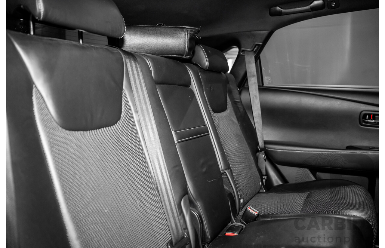 7/2012 Lexus RX450h F-Sport GYL15R MY12 4d Wagon Platinum Silver V6 3.5L - Hybrid