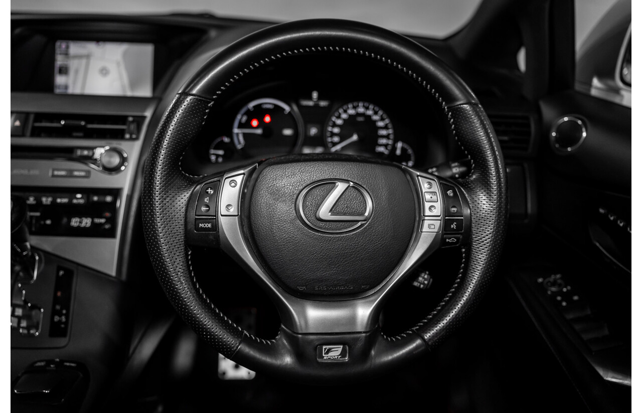 7/2012 Lexus RX450h F-Sport GYL15R MY12 4d Wagon Platinum Silver V6 3.5L - Hybrid