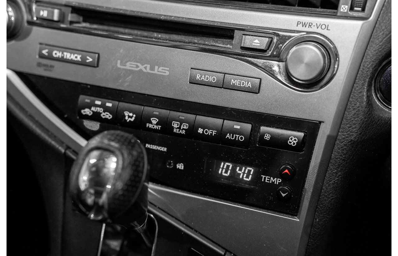 7/2012 Lexus RX450h F-Sport GYL15R MY12 4d Wagon Platinum Silver V6 3.5L - Hybrid