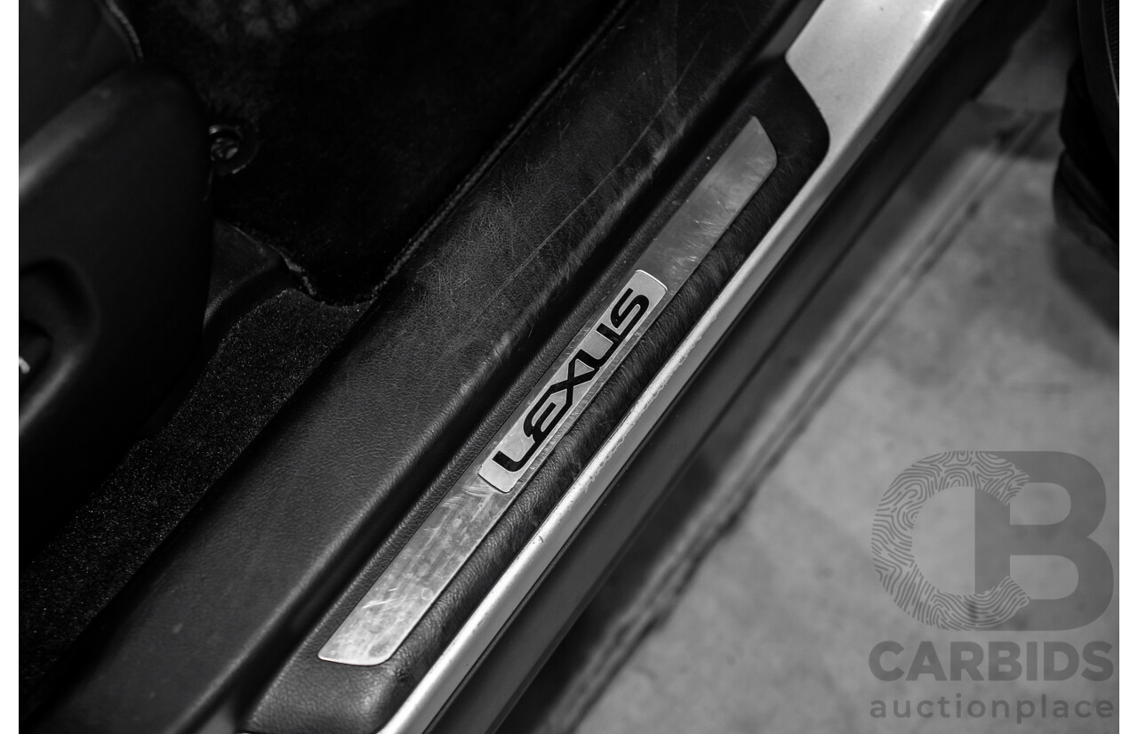 7/2012 Lexus RX450h F-Sport GYL15R MY12 4d Wagon Platinum Silver V6 3.5L - Hybrid