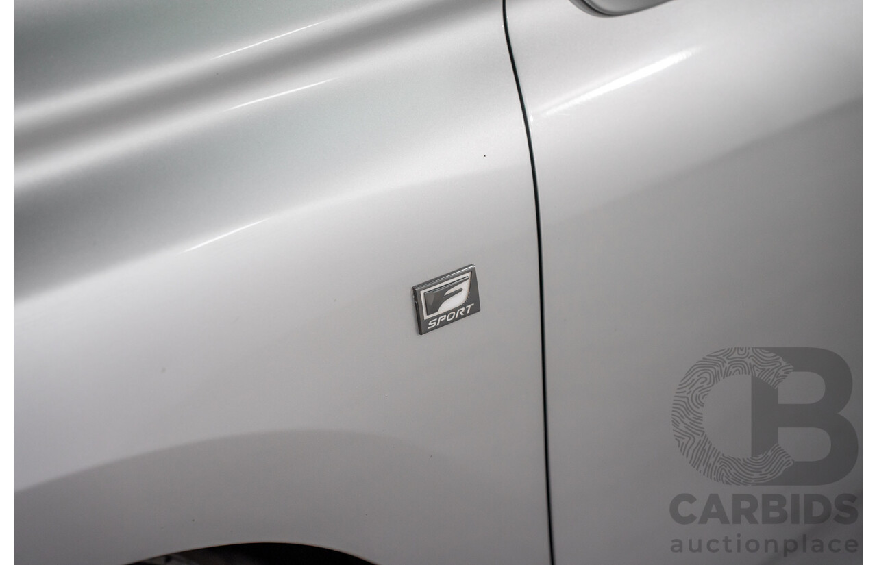 7/2012 Lexus RX450h F-Sport GYL15R MY12 4d Wagon Platinum Silver V6 3.5L - Hybrid