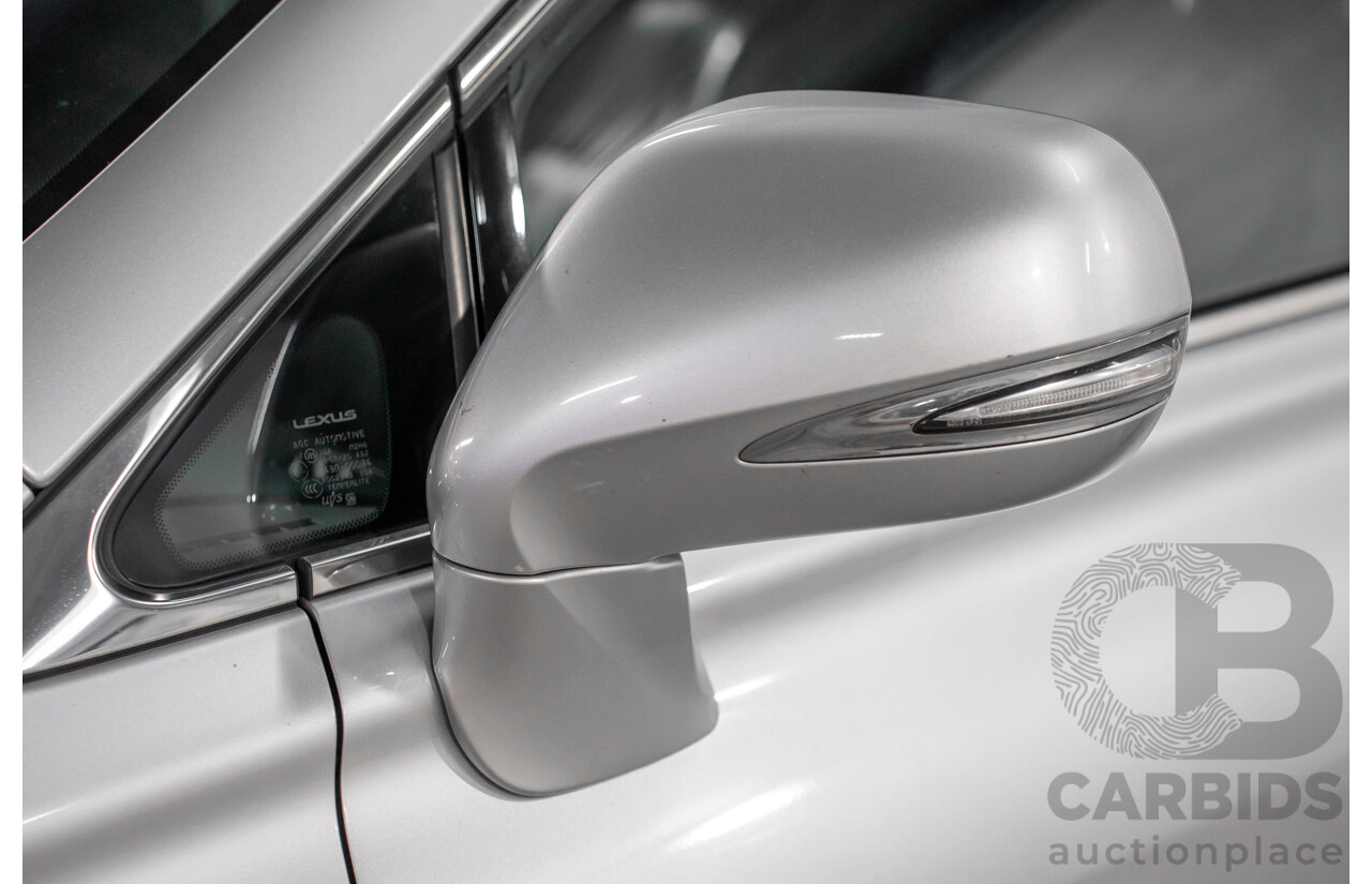 7/2012 Lexus RX450h F-Sport GYL15R MY12 4d Wagon Platinum Silver V6 3.5L - Hybrid