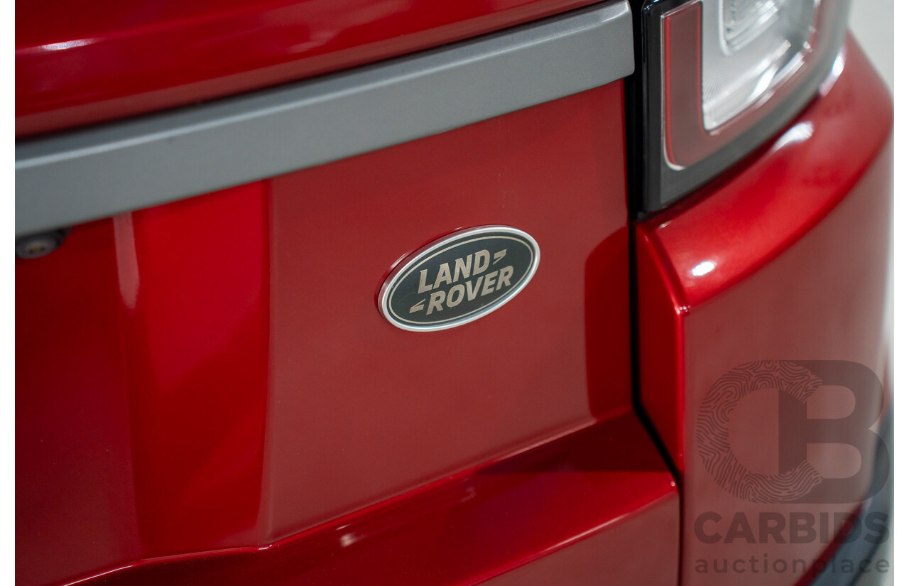 09/2016 Range Rover Evoque Td4 180 SE (AWD) LV MY17 5d Wagon Firenze Red Metalic/ Santorini Black Roof Turbo Diesel 2.0L