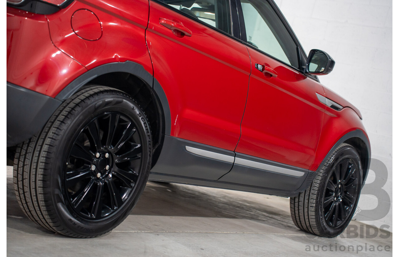 09/2016 Range Rover Evoque Td4 180 SE (AWD) LV MY17 5d Wagon Firenze Red Metalic/ Santorini Black Roof Turbo Diesel 2.0L