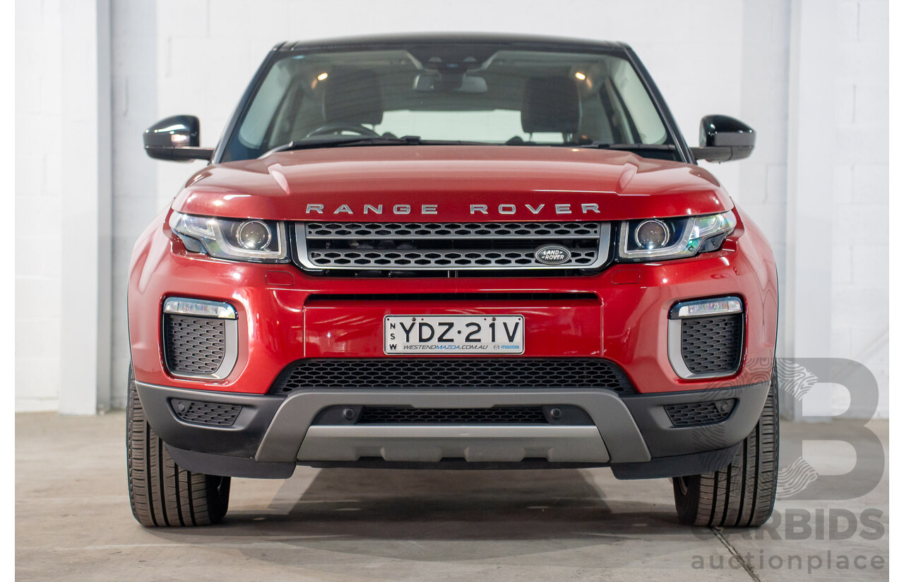 09/2016 Range Rover Evoque Td4 180 SE (AWD) LV MY17 5d Wagon Firenze Red Metalic/ Santorini Black Roof Turbo Diesel 2.0L