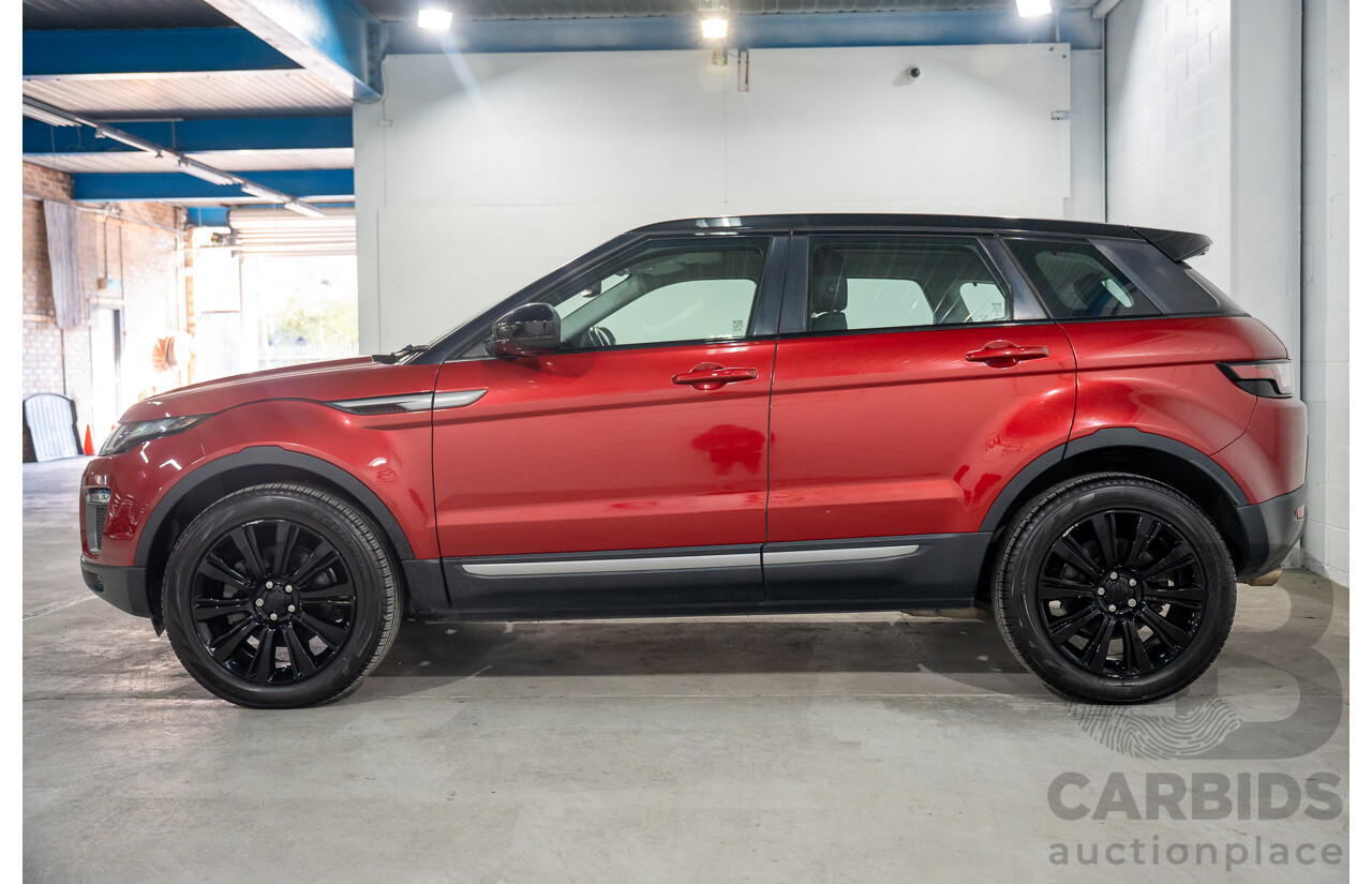 09/2016 Range Rover Evoque Td4 180 SE (AWD) LV MY17 5d Wagon Firenze Red Metalic/ Santorini Black Roof Turbo Diesel 2.0L