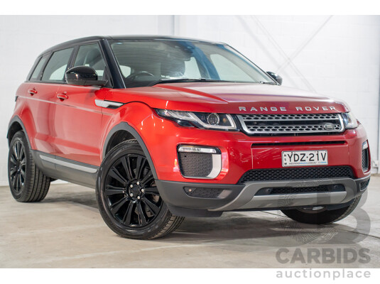 09/2016 Range Rover Evoque Td4 180 SE (AWD) LV MY17 5d Wagon Firenze Red Metalic/ Santorini Black Roof Turbo Diesel 2.0L