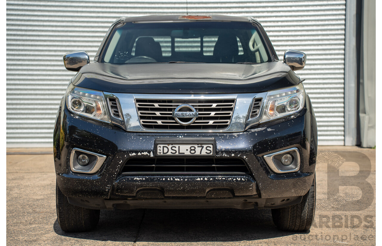 11/2015 Nissan Navara ST (4x2) NP300 D23 Dual Cab Utility Cosmic Black Metallic Turbo Diesel 2.3L