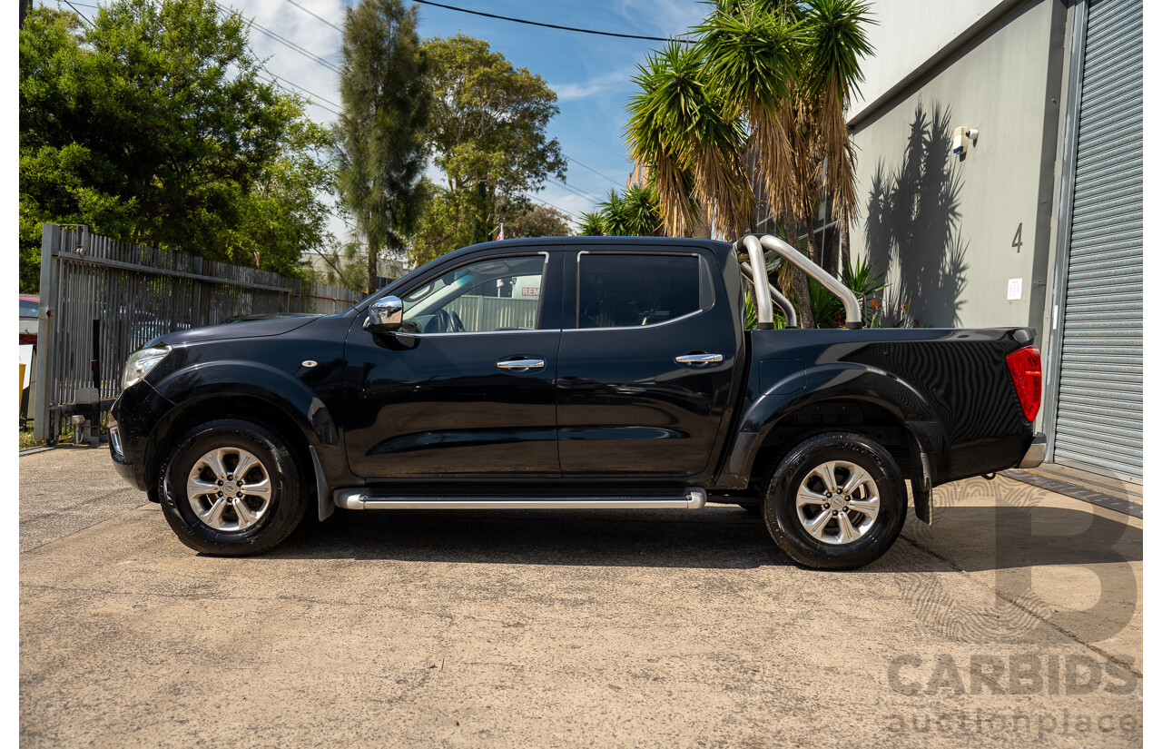 11/2015 Nissan Navara ST (4x2) NP300 D23 Dual Cab Utility Cosmic Black Metallic Turbo Diesel 2.3L