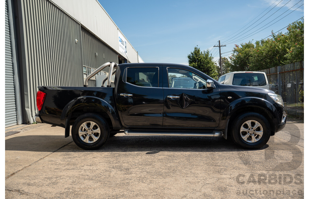 11/2015 Nissan Navara ST (4x2) NP300 D23 Dual Cab Utility Cosmic Black Metallic Turbo Diesel 2.3L