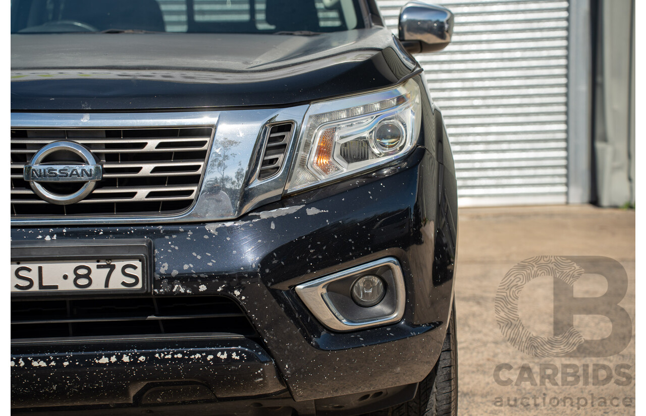 11/2015 Nissan Navara ST (4x2) NP300 D23 Dual Cab Utility Cosmic Black Metallic Turbo Diesel 2.3L