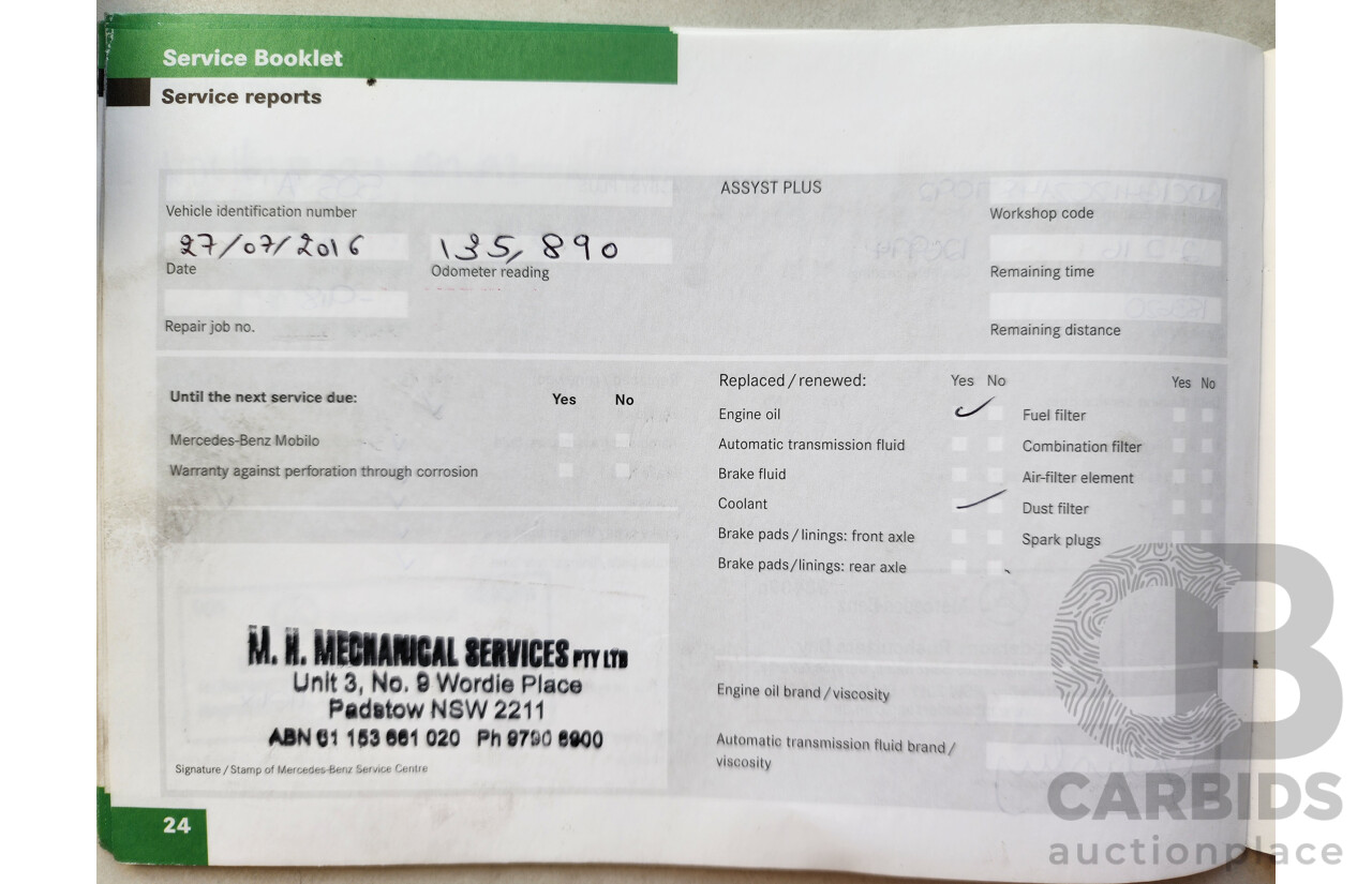 6/2009 Mercedes-Benz ML 280 CDI (4x4) W164 08 UPGRADE 4d Wagon Silver 3.0L
