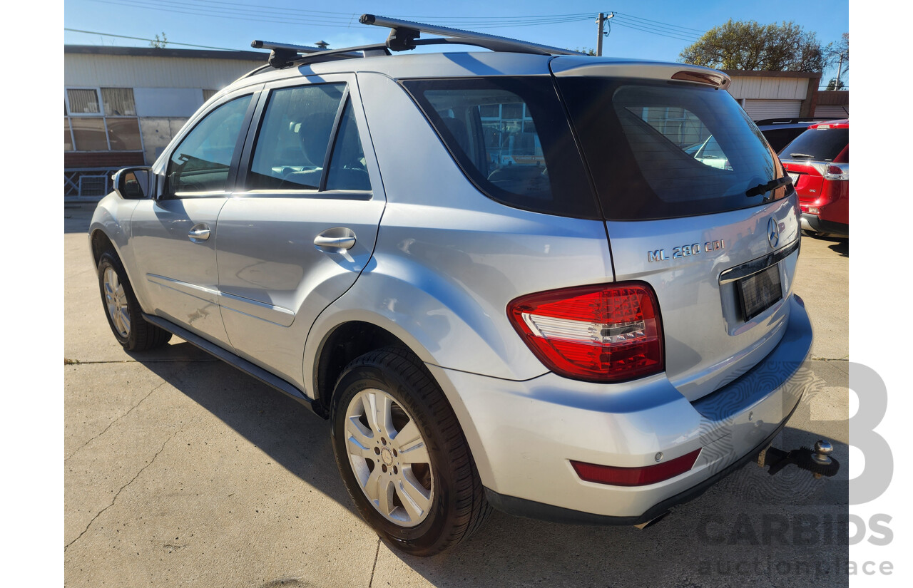 6/2009 Mercedes-Benz ML 280 CDI (4x4) W164 08 UPGRADE 4d Wagon Silver 3.0L