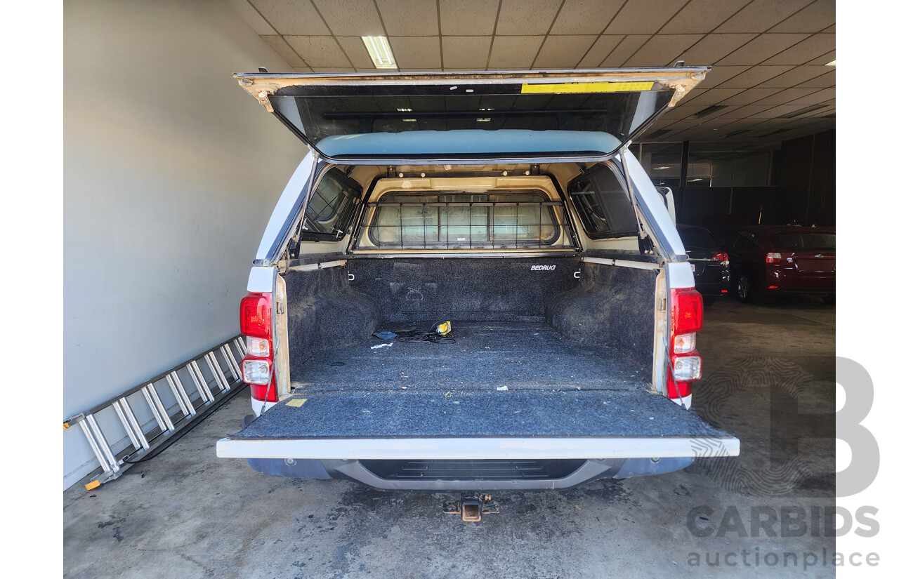11/2015 Holden Colorado LS (4x4) RG MY15 Crew Cab P/Up White 2.8L