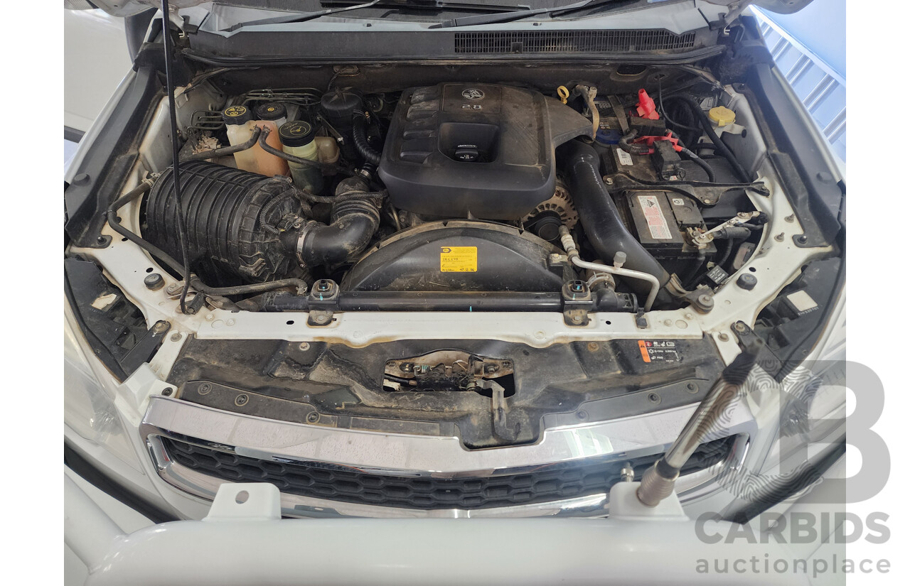 11/2015 Holden Colorado LS (4x4) RG MY15 Crew Cab P/Up White 2.8L