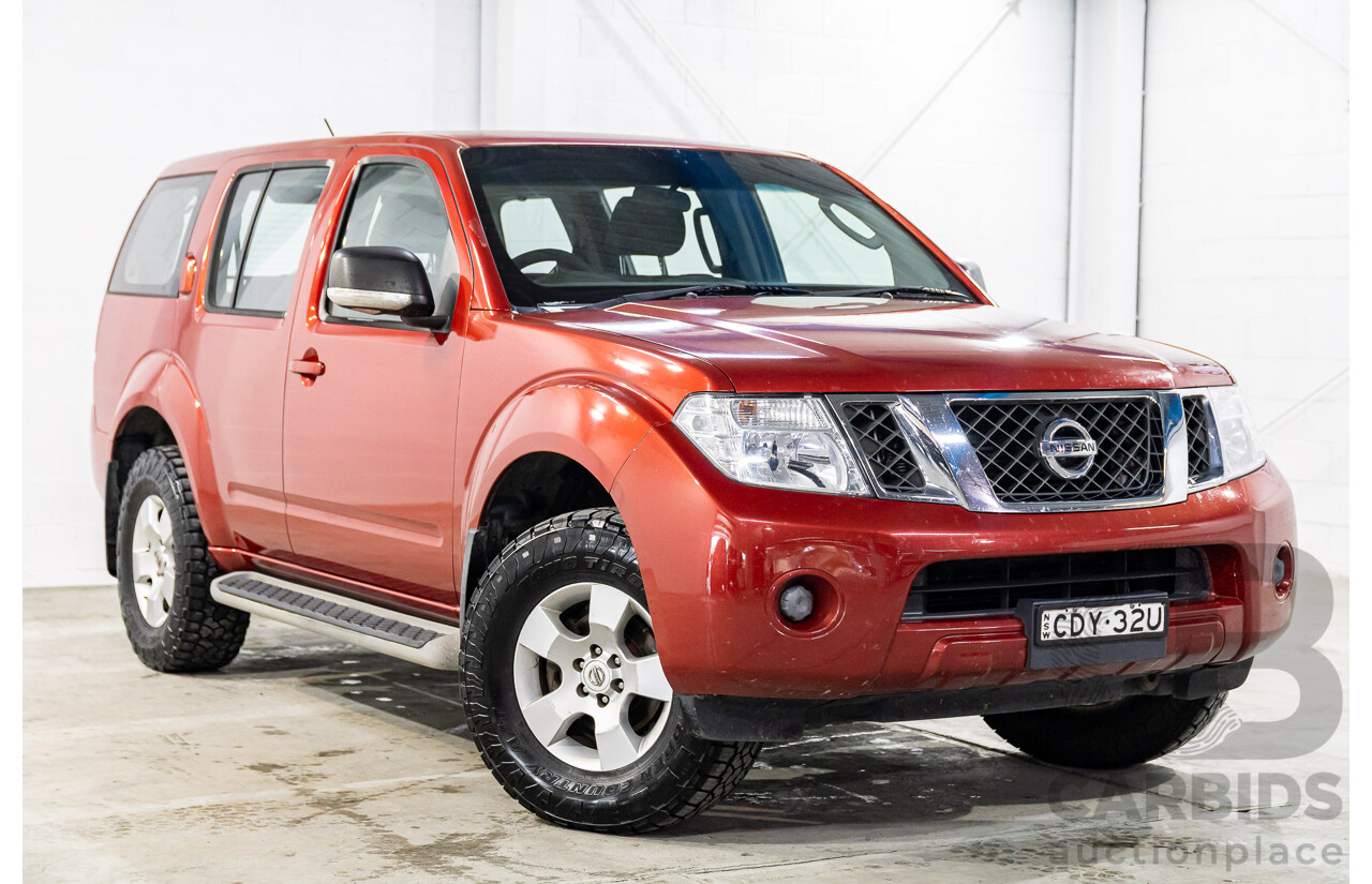 6/2012 Nissan Pathfinder ST (4x4) R51 SERIES 4 4d Wagon Red Turbo Diesel 2.5L - 7 Seater