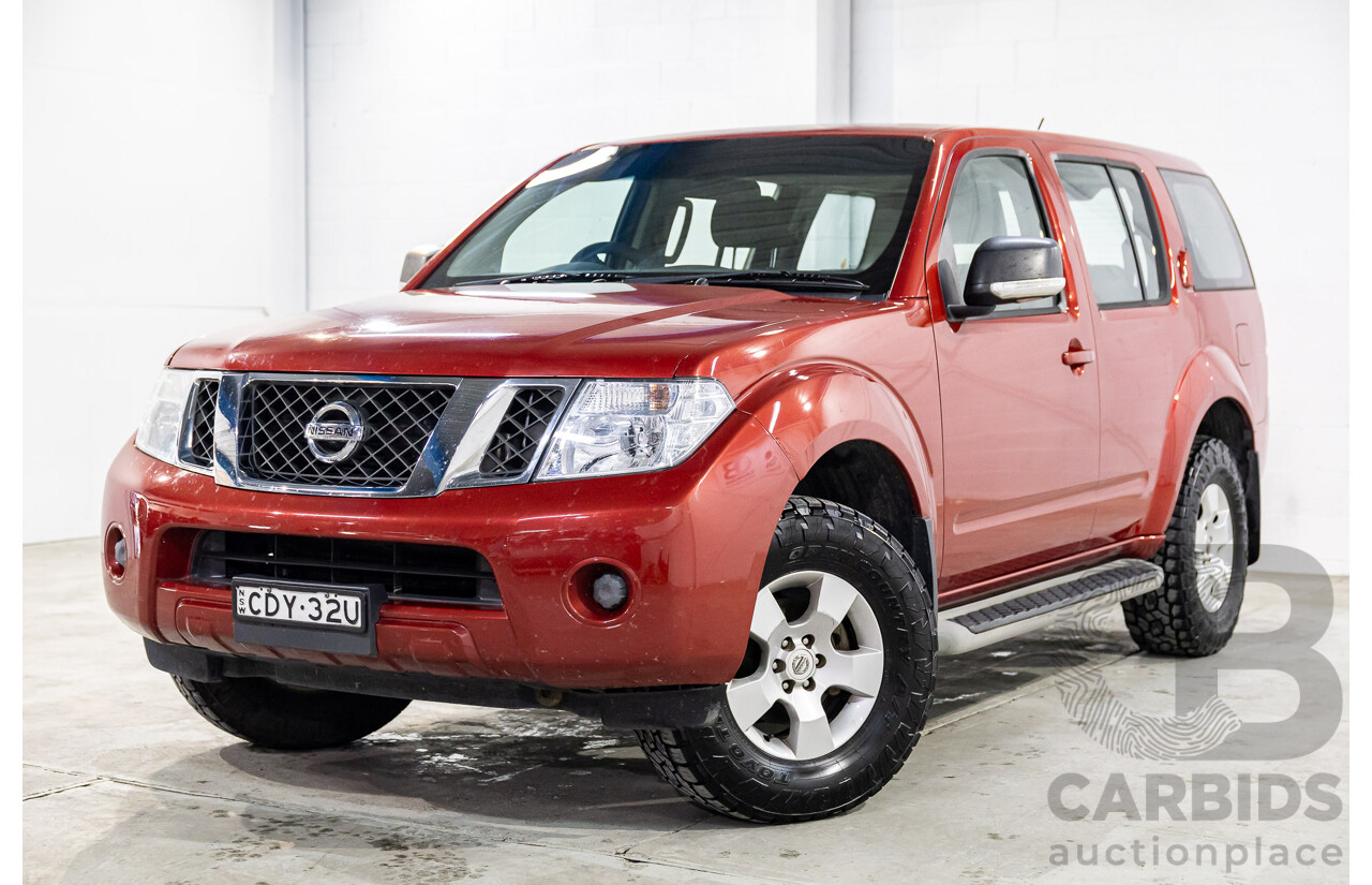 6/2012 Nissan Pathfinder ST (4x4) R51 SERIES 4 4d Wagon Red Turbo Diesel 2.5L - 7 Seater