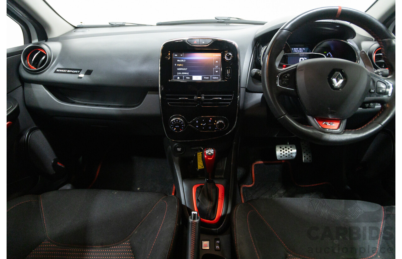 03/2015 Renault Clio RS 200 Sport X98 5D Hatchback White Turbo 1.6L