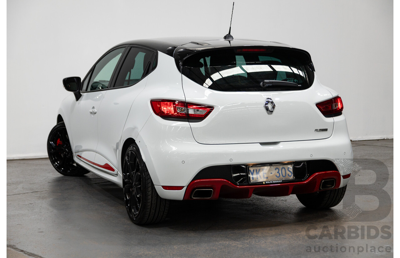 03/2015 Renault Clio RS 200 Sport X98 5D Hatchback White Turbo 1.6L