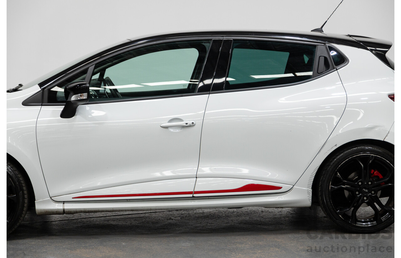 03/2015 Renault Clio RS 200 Sport X98 5D Hatchback White Turbo 1.6L