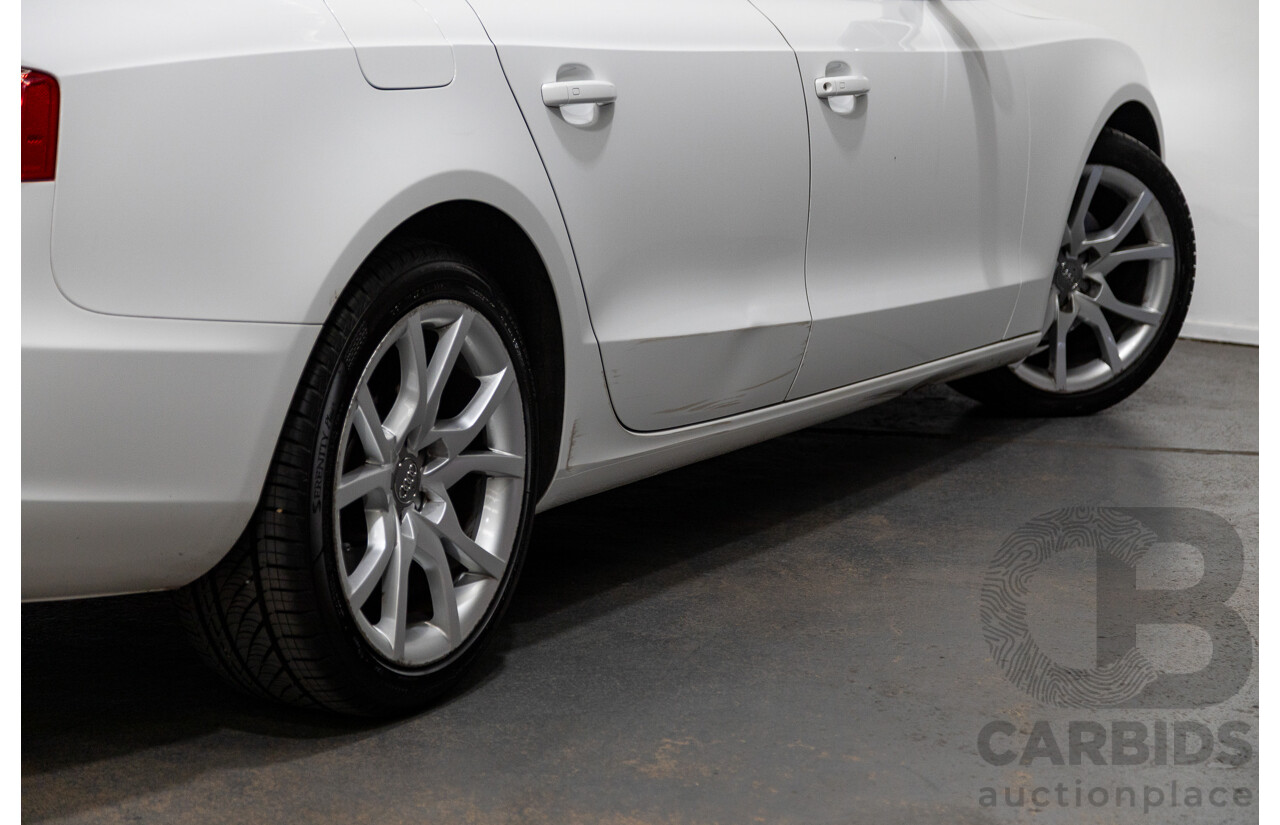 3/2012 Audi A5 Sportback 2.0 TFSI 8T MY12 5d Hatchback White Turbo 2.0L
