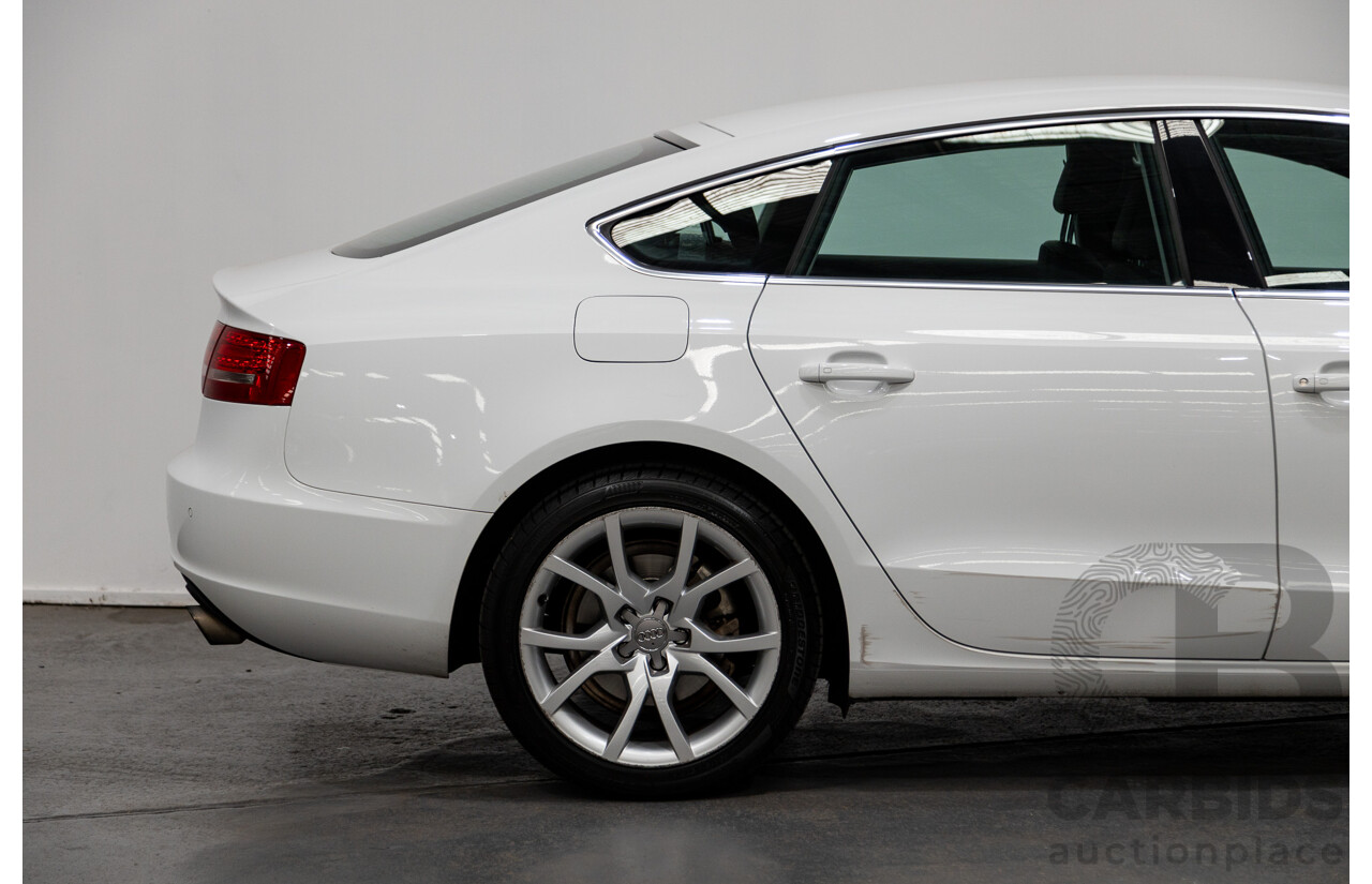3/2012 Audi A5 Sportback 2.0 TFSI 8T MY12 5d Hatchback White Turbo 2.0L