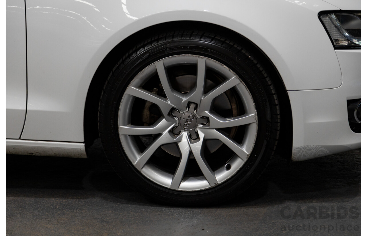 3/2012 Audi A5 Sportback 2.0 TFSI 8T MY12 5d Hatchback White Turbo 2.0L
