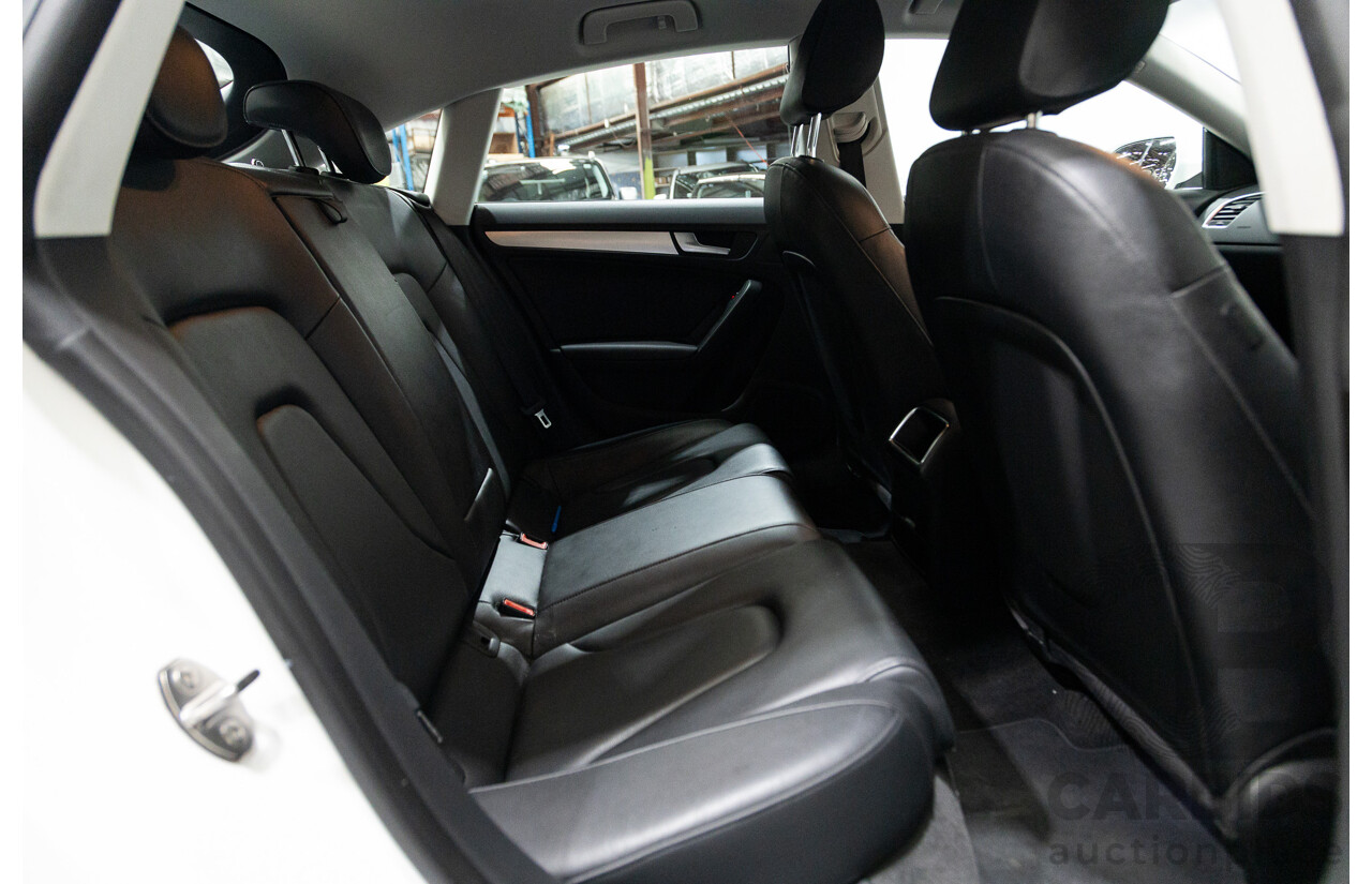 3/2012 Audi A5 Sportback 2.0 TFSI 8T MY12 5d Hatchback White Turbo 2.0L