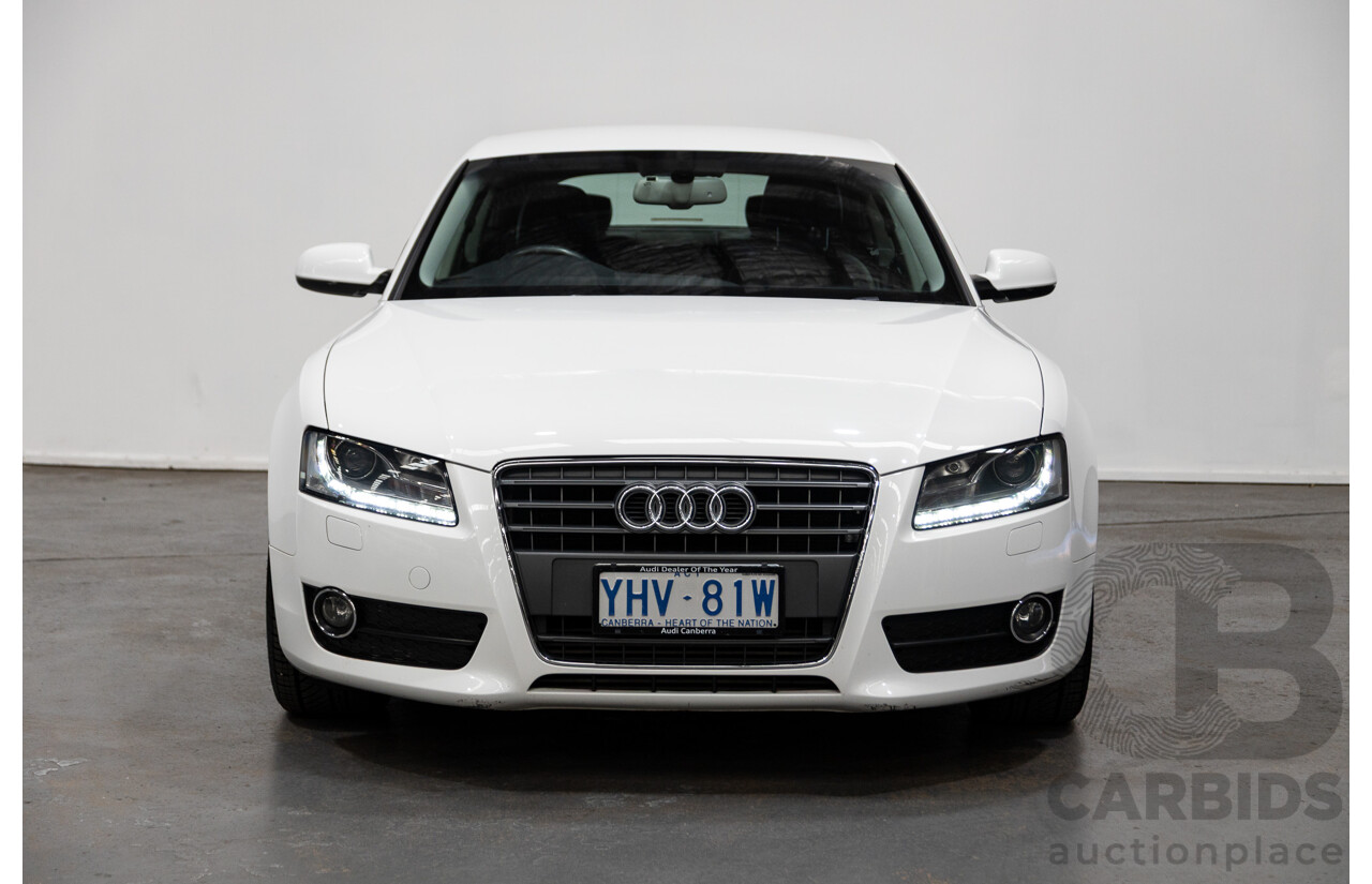 3/2012 Audi A5 Sportback 2.0 TFSI 8T MY12 5d Hatchback White Turbo 2.0L