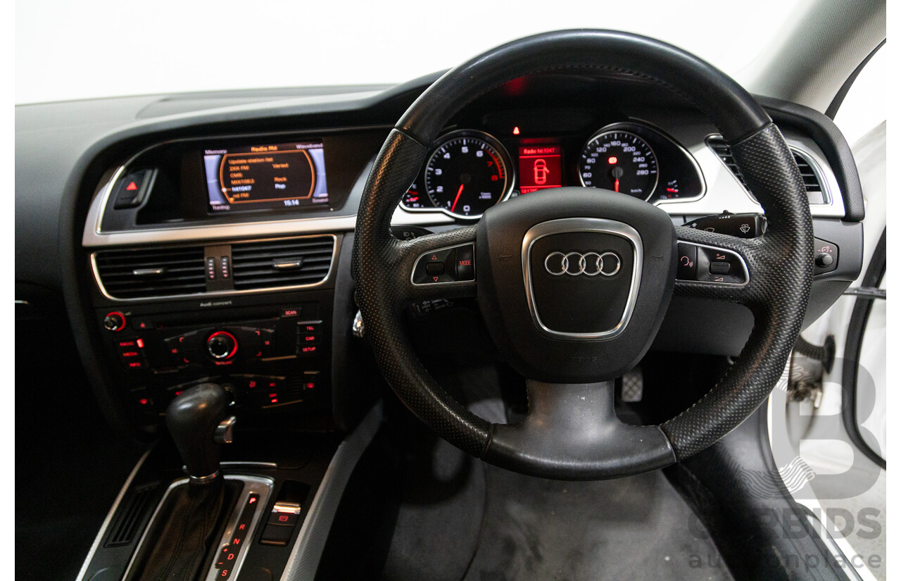 3/2012 Audi A5 Sportback 2.0 TFSI 8T MY12 5d Hatchback White Turbo 2.0L