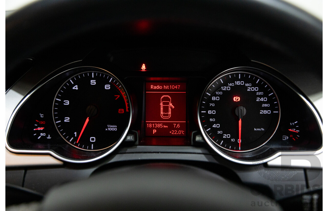 3/2012 Audi A5 Sportback 2.0 TFSI 8T MY12 5d Hatchback White Turbo 2.0L