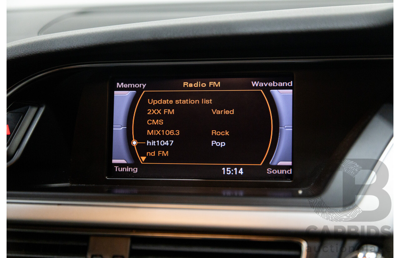 3/2012 Audi A5 Sportback 2.0 TFSI 8T MY12 5d Hatchback White Turbo 2.0L