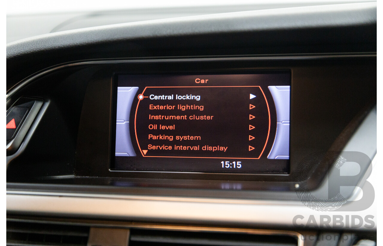 3/2012 Audi A5 Sportback 2.0 TFSI 8T MY12 5d Hatchback White Turbo 2.0L