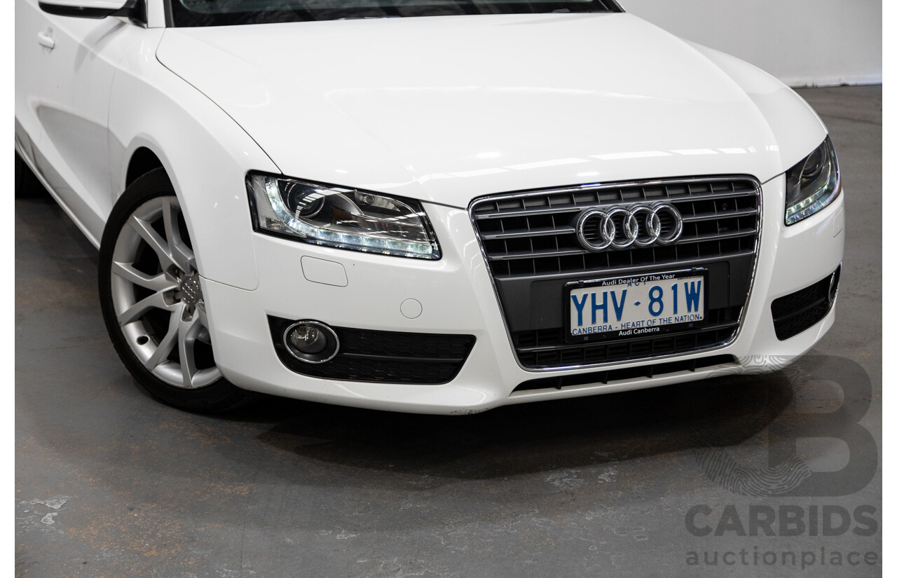3/2012 Audi A5 Sportback 2.0 TFSI 8T MY12 5d Hatchback White Turbo 2.0L