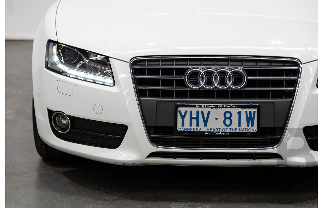 3/2012 Audi A5 Sportback 2.0 TFSI 8T MY12 5d Hatchback White Turbo 2.0L