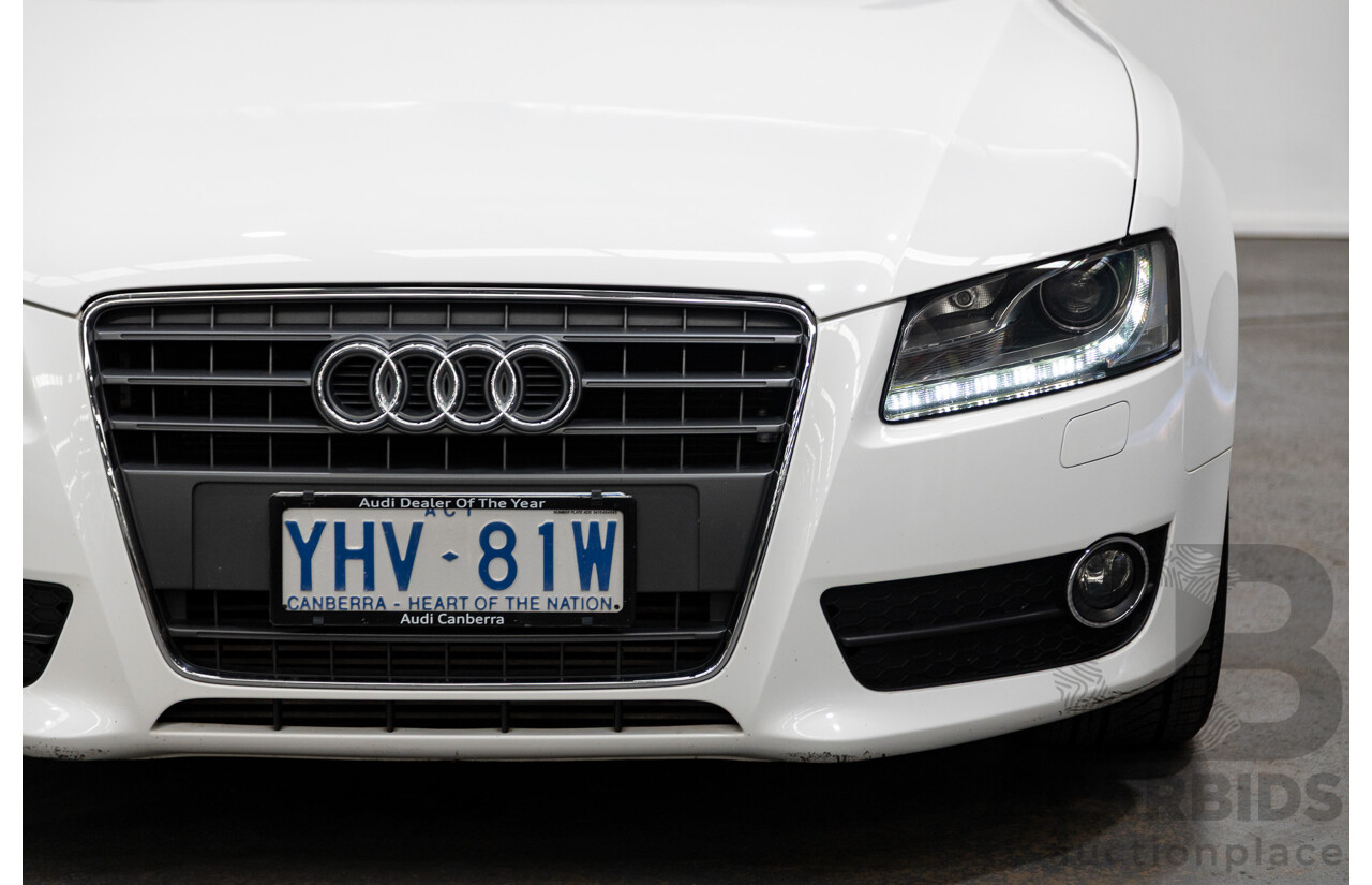 3/2012 Audi A5 Sportback 2.0 TFSI 8T MY12 5d Hatchback White Turbo 2.0L