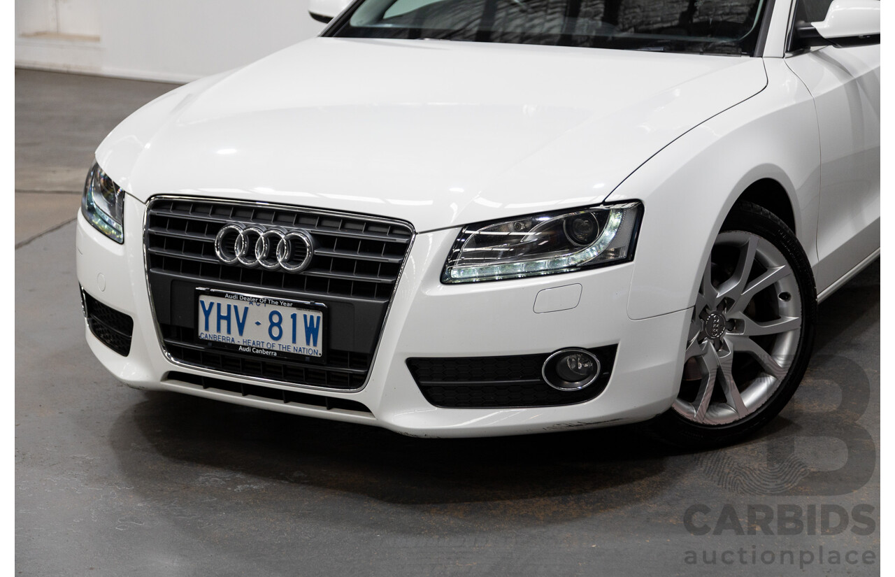 3/2012 Audi A5 Sportback 2.0 TFSI 8T MY12 5d Hatchback White Turbo 2.0L