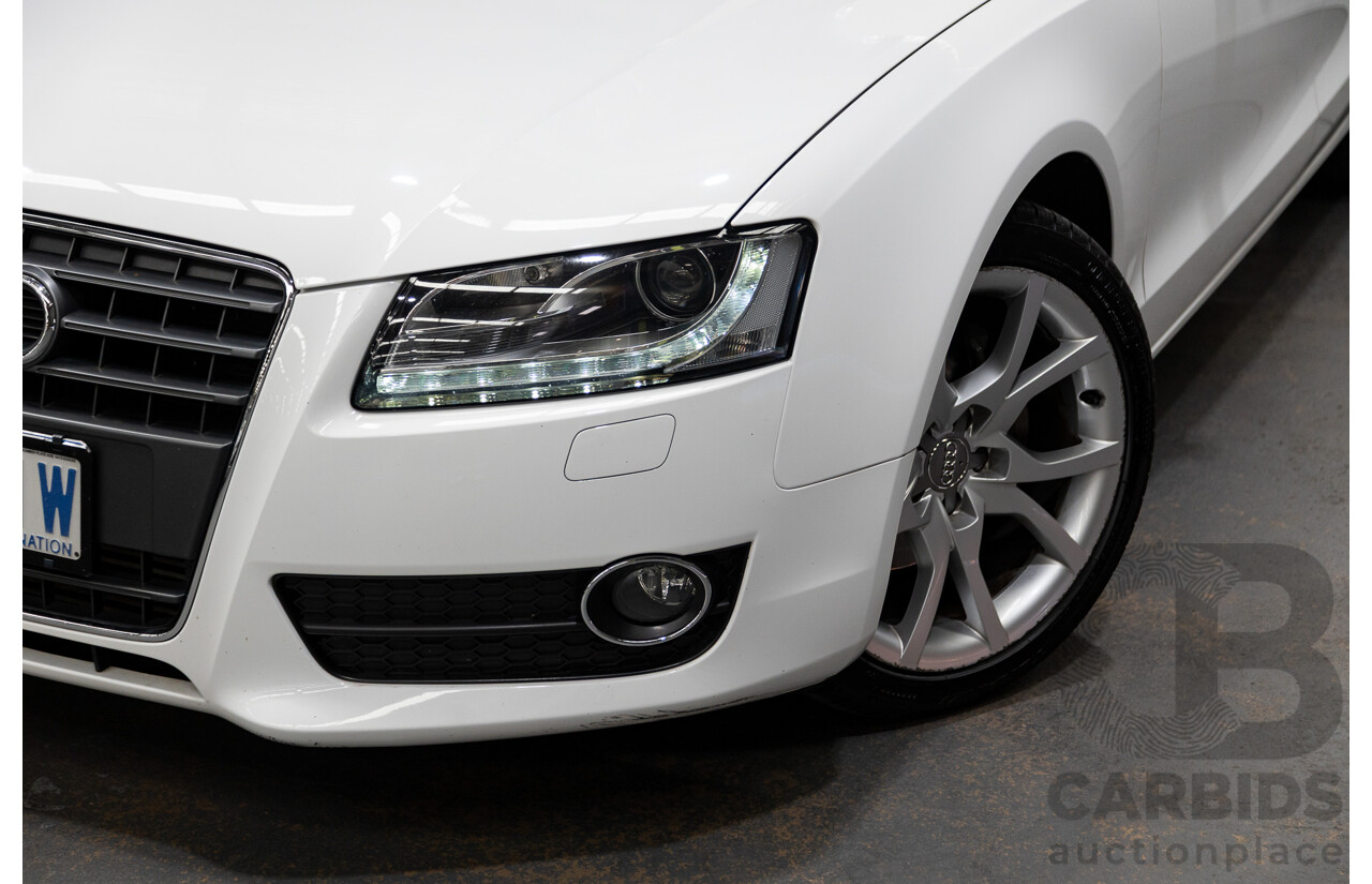 3/2012 Audi A5 Sportback 2.0 TFSI 8T MY12 5d Hatchback White Turbo 2.0L