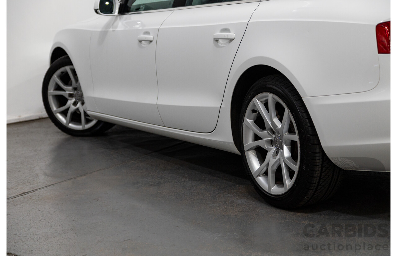 3/2012 Audi A5 Sportback 2.0 TFSI 8T MY12 5d Hatchback White Turbo 2.0L